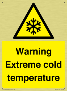 Warning Extreme cold temperature